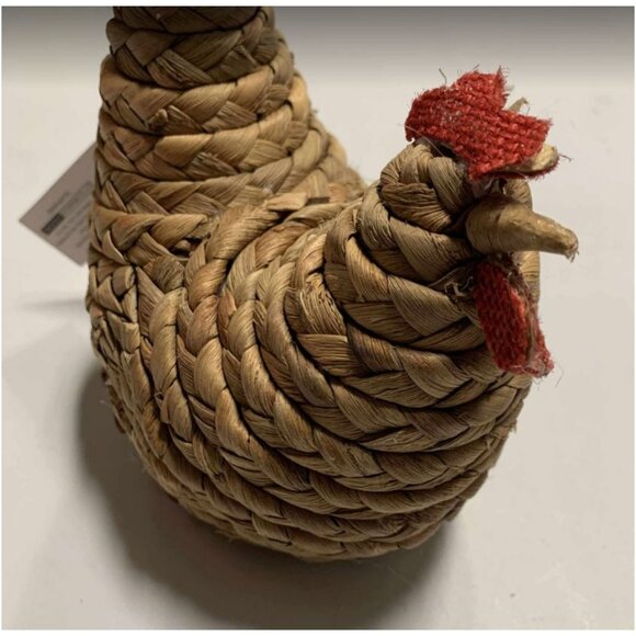 Target Bullseye Braided Straw Hen Figurine 2023 Farmhouse Easter Décor - Picture 3 of 4